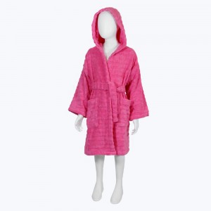 Дитячий халат Bon-Bon з капюшоном для найменших вік 2-3 роки рожевий